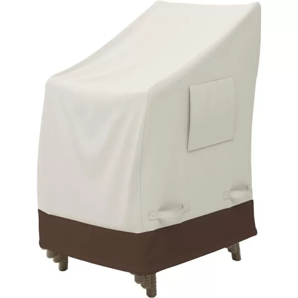 Amazon Basics Outdoor StackableChair Patio Furniture Cover Beige  TanBeige  Tan 1Pack Outdoor Stackable Chair