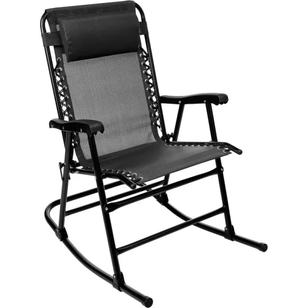 Black Foldable Rocking Chair
