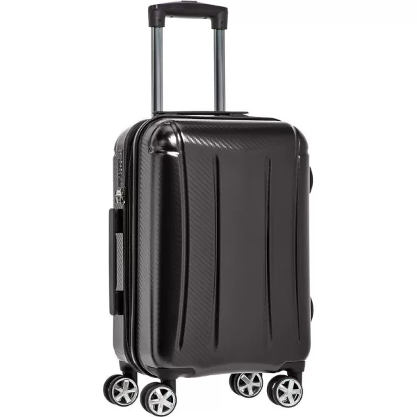 Amazon Basics Oxford Expandable Spinner Luggage Suitcase with TSA Lock  301 Inch BlackBlack 218Inch