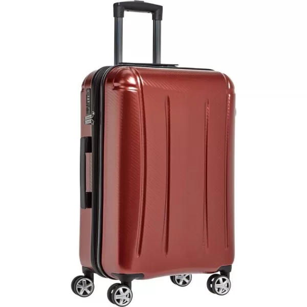 Amazon Basics Oxford Expandable Spinner Luggage Suitcase with TSA Lock  301 Inch BlackRed 268Inch