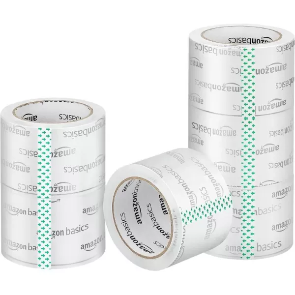 Amazon Basics Packing Tape Designed for Moving Storage and Packing Shipping and Mailing 188Inch Wide x 109 Yards Crystal Clear 6Pack283W x 546 Yards 6Pack