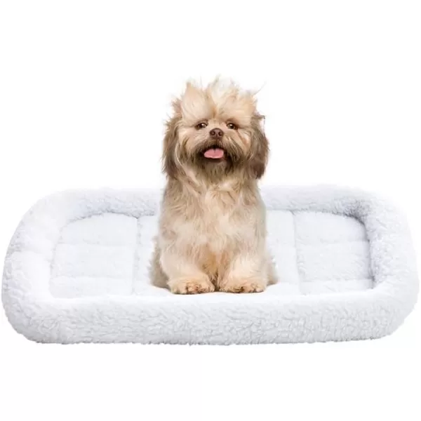 Amazon Basics Padded Pet amp Dog Bolster Bed White 22 x 15 inches220L x 150W x 22Th