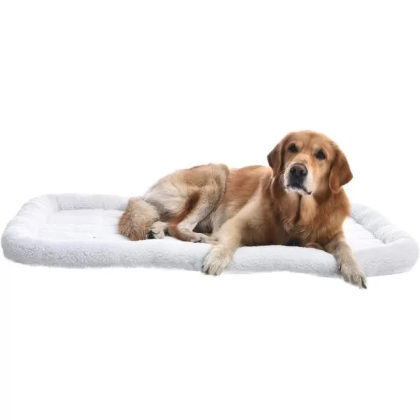 Amazon Basics Padded Pet amp Dog Bolster Bed White 22 x 15 inches461L x 280W x 28Th