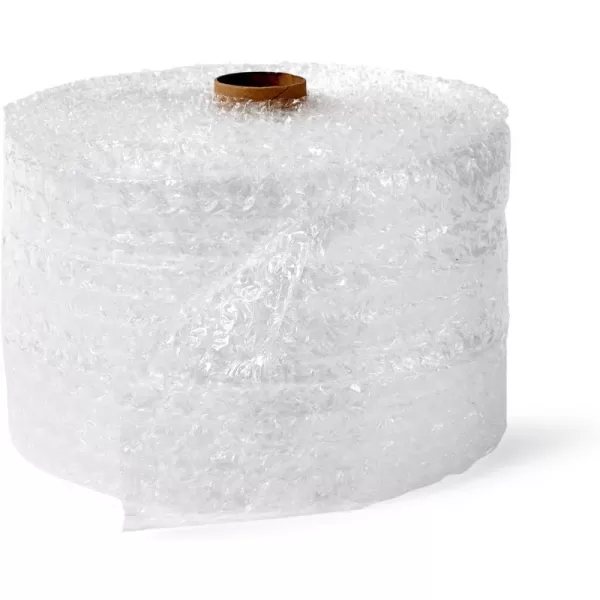 Amazon Basics Perforated Bubble Cushioning Wrap Small 316 12Inch x 175 Foot Long Roll ClearLarge