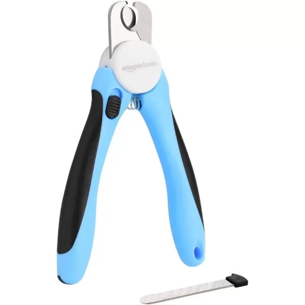 Amazon Basics Pet Nail Clipper and File Professional Grooming Tool with NonSlip Handle and Safety GuardAmazon Basics Pet Nail Clipper and File Professional Grooming Tool with NonSlip Handle and Safety Guard