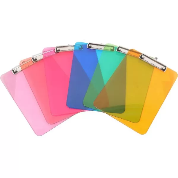 Amazon Basics Plastic Clipboards Pack of 6 Letter Assorted ColorAmazon Basics Plastic Clipboards Pack of 6 Letter Assorted Color