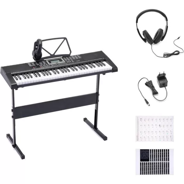 Amazon Basics Portable Digital Piano Keyboard with 61 Keys Built In Speakers and Songs for Learning BlackAmazon Basics Portable Digital Piano Keyboard with 61 Keys Built In Speakers and Songs for Learning Black