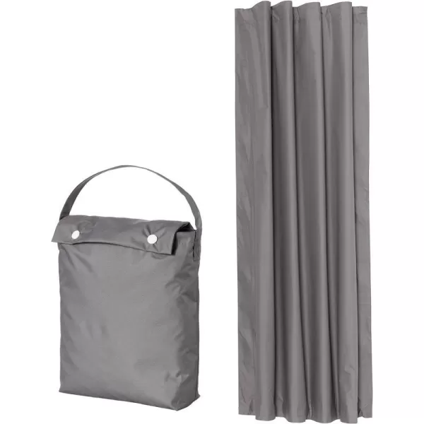 Amazon Basics Portable Window Blackout Curtain Shade with Suction Cups for Travel 2Pack 78L x 50W BlackDark Grey 1 Pack