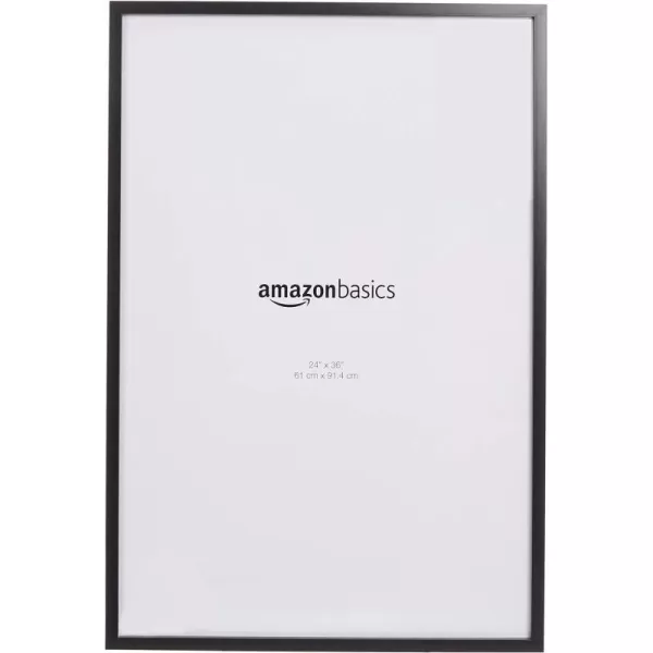 Amazon Basics Poster Rectangular Photo Picture Frames 24 Inch x 36 Inch 2Pack BlackBlack 24 x 36