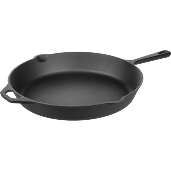 Amazon Basics Pre Seasoned Cast Iron Skillet 15Inch Black15