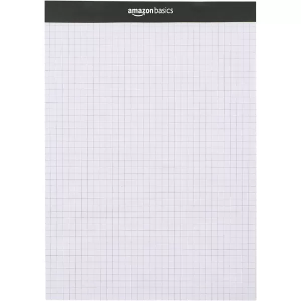 Amazon Basics QuadRuled Graph Paper Pad Pack of 2 85 Inch x 1175 Inch WhiteAmazon Basics QuadRuled Graph Paper Pad Pack of 2 85 Inch x 1175 Inch White