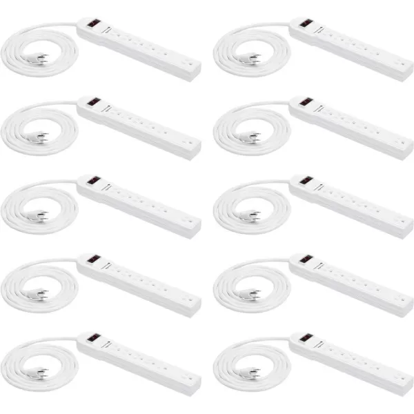 White 10-Pack Strip