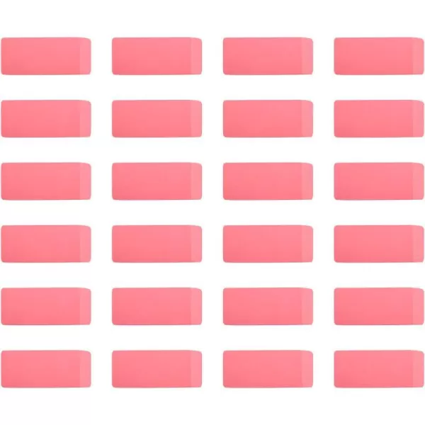 Amazon Basics Rectangular Eraser 24 Count Pink24 count