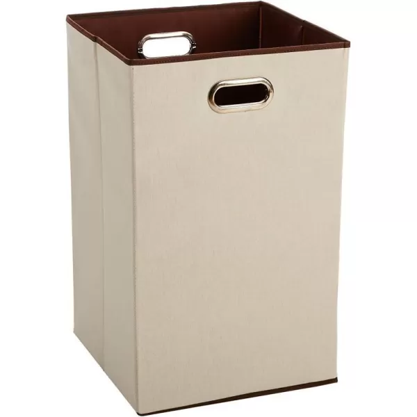 Amazon Basics Rectangular Foldable Laundry Basket Hamper BeigeBrownAmazon Basics Rectangular Foldable Laundry Basket Hamper BeigeBrown