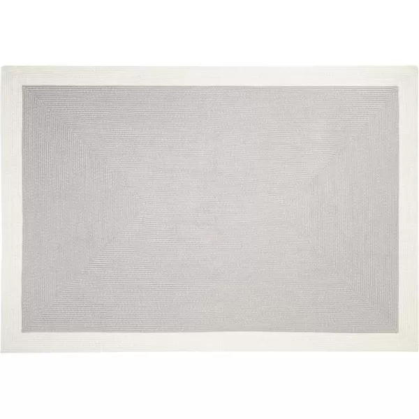 Amazon Basics Rectangular Outdoor Rug For Patio and Balcony TwoTone Grey 13 ft L x 9 ft WTwotone Grey