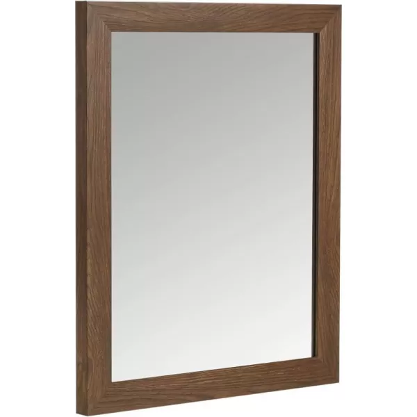 Amazon Basics Rectangular Wall Mount Mirror 24 x 36 Peaked Trim BlackWalnut 16 x 20 Standard Trim Wall Mirror