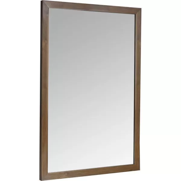 Amazon Basics Rectangular Wall Mount Mirror 24 x 36 Peaked Trim BlackWalnut 24 x 36 Standard Trim Wall Mirror