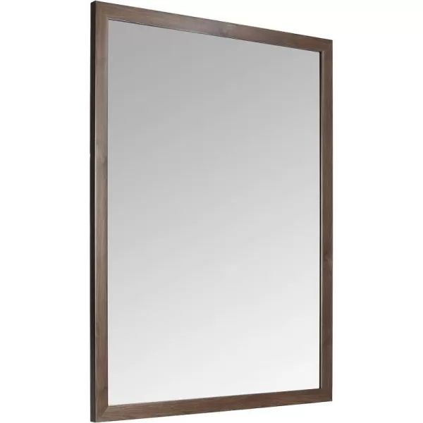 Amazon Basics Rectangular Wall Mount Mirror 24 x 36 Peaked Trim BlackWalnut 30 x 40 Standard Trim Wall Mirror