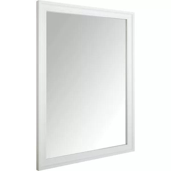 Amazon Basics Rectangular Wall Mount Mirror 24 x 36 Peaked Trim BlackWhite 20 x 28 Decorative Trim Wall Mirror