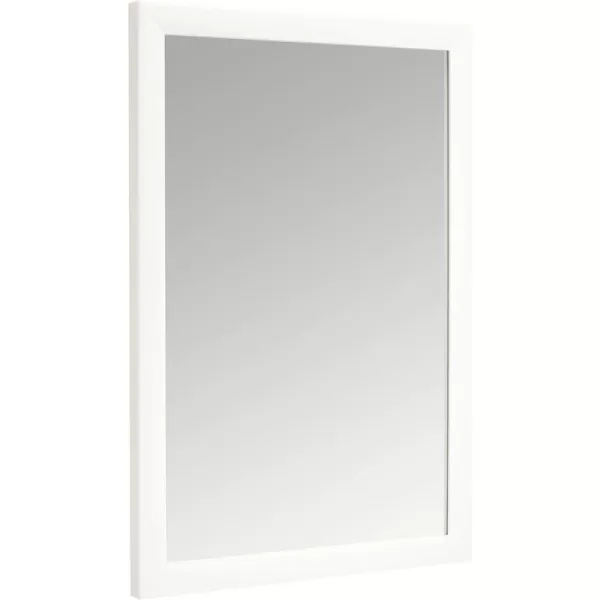 Amazon Basics Rectangular Wall Mount Mirror 24 x 36 Peaked Trim BlackWhite 20 x 28 Standard Trim Wall Mirror