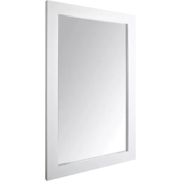 Amazon Basics Rectangular Wall Mount Mirror 24 x 36 Peaked Trim BlackWhite 24 x 36 Wide Trim Wall Mirror
