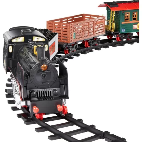 Amazon Basics Remote Control Steam Engine Hobby Train Set with Tender and Gondola and Caboose Smoking working light and realistic sounds Age 3 or up Perfect for Kids MulticolorAmazon Basics Remote Control Steam Engine Hobby Train Set with Tender and Gondola and Caboose Smoking working light and realistic sounds Age 3 or up Perfect for Kids Multicolor