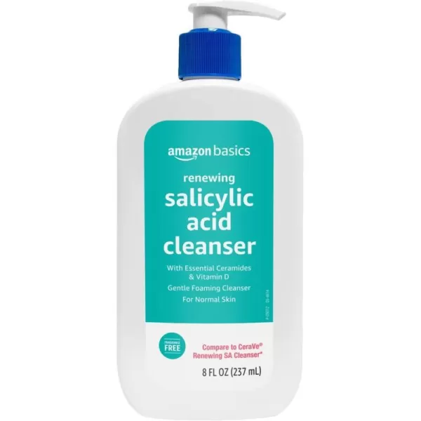 Amazon Basics Renewing Salicylic Acid Cleanser Unscented 8 Fluid Ounces 1PackAmazon Basics Renewing Salicylic Acid Cleanser Unscented 8 Fluid Ounces 1Pack