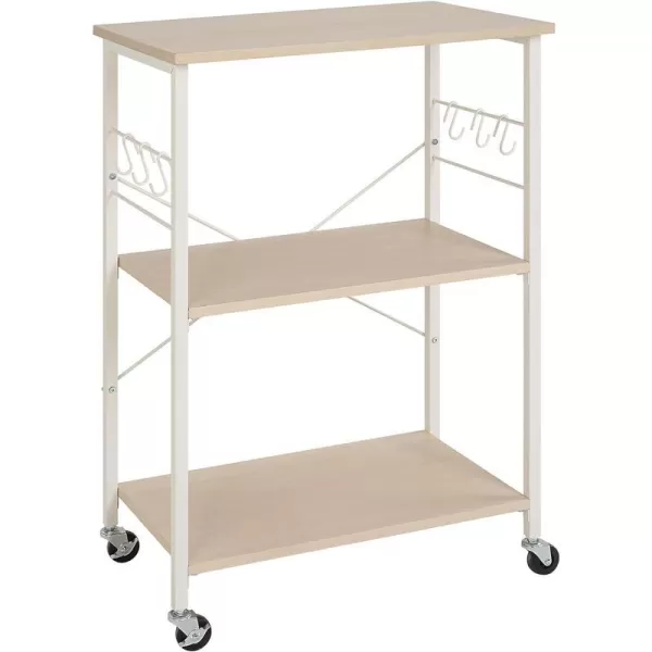Amazon Basics SKS Storage Carts 236 WhiteBeigeWhiteBeige
