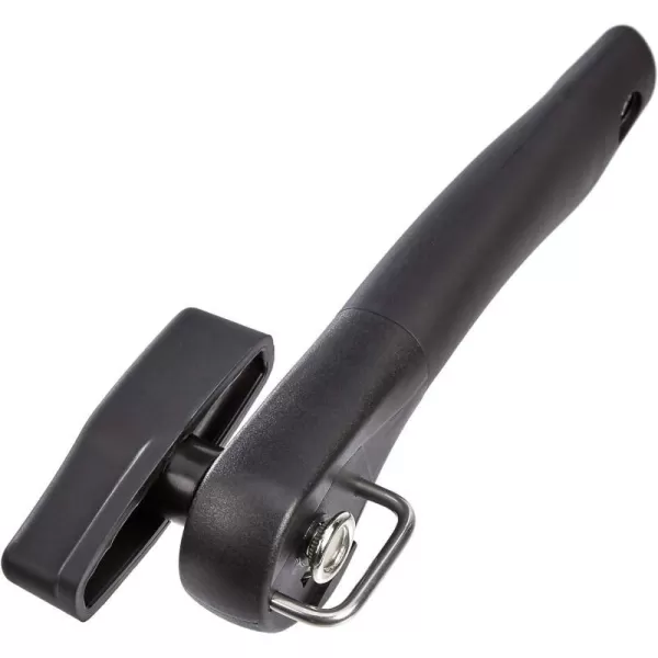 Amazon Basics Safe Cut Can Opener Black Soft Grip HandleSingle Handle