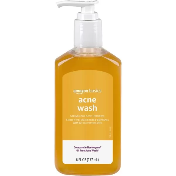 Amazon Basics Salicylic Acid Acne Wash Unscented 6 Fluid Ounces 1PackAmazon Basics Salicylic Acid Acne Wash Unscented 6 Fluid Ounces 1Pack