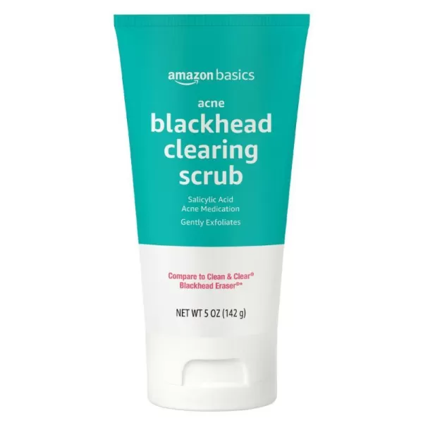 Amazon Basics Salicylic Acid Blackhead Clearing Scrub Unscented 5 Ounces Pack of 2500 Ounce Pack of 1