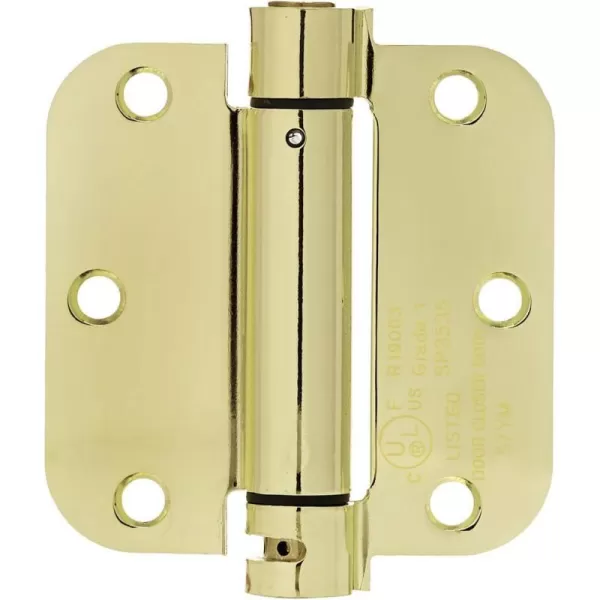 Amazon Basics SelfClosing Door Hinge 10 Piece Satin Nickel 35 Inch x 35 Inch1 Piece Polished Brass