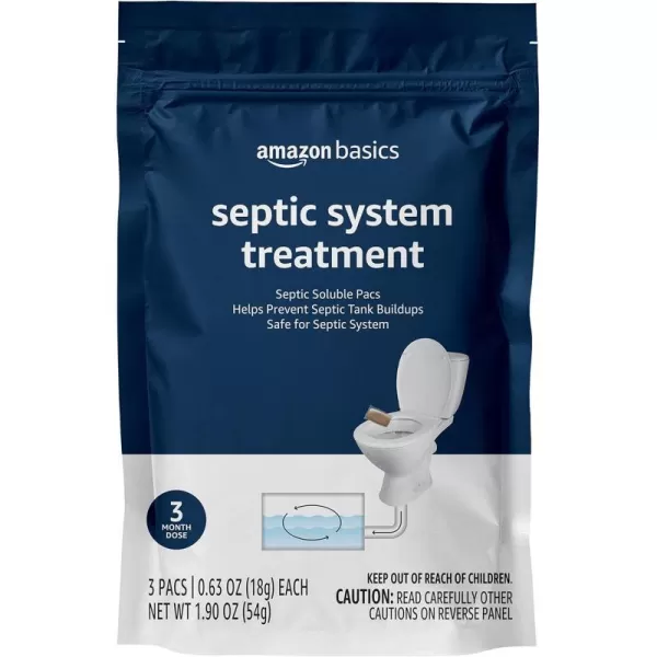 Amazon Basics Septic Treatment 3 Month Supply of Powder 3 Count 294 oz Pack of 1Pac