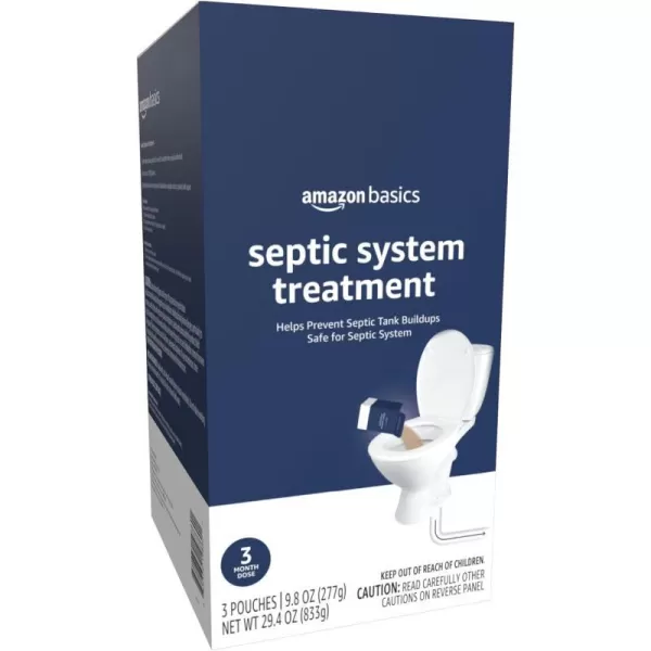 Amazon Basics Septic Treatment 3 Month Supply of Powder 3 Count 294 oz Pack of 1Powder