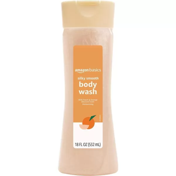 Amazon Basics Silky Smooth Body Wash Peach amp Orange Blossom Scent 18 Fl Oz18 Fl Oz Pack of 1