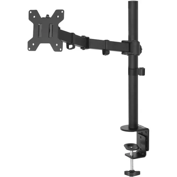 Amazon Basics Single Computer Monitor Stand Height Adjustable Desk Arm Mount Steel BlackAmazon Basics Single Computer Monitor Stand Height Adjustable Desk Arm Mount Steel Black