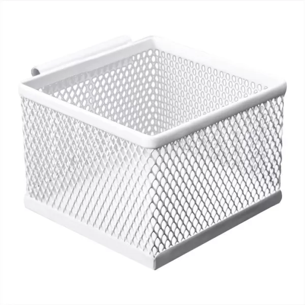 Amazon Basics Small Hanging Storage Accessory Box Metal Wire Mesh WhiteAmazon Basics Small Hanging Storage Accessory Box Metal Wire Mesh White