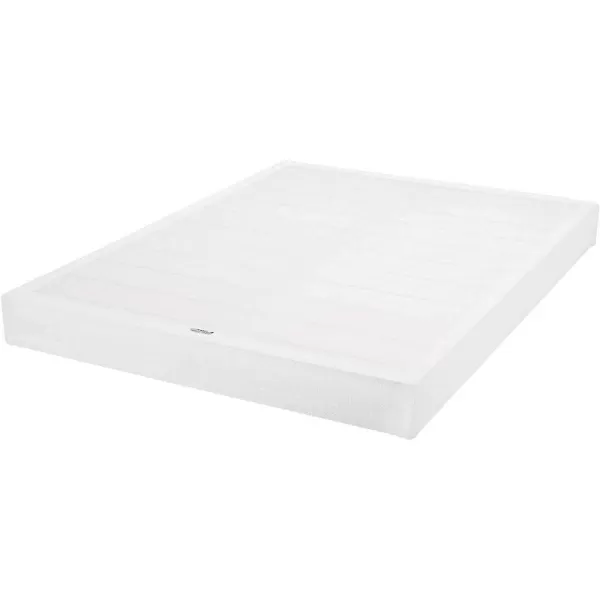 Amazon Basics Smart Box Spring Bed Base 5 Inch Mattress Foundation ToolFree Easy Assembly Twin WhiteKing