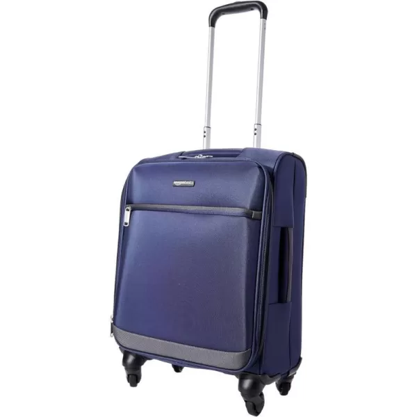 Amazon Basics Softside Spinner Suitcases1piece Set Navy Blue