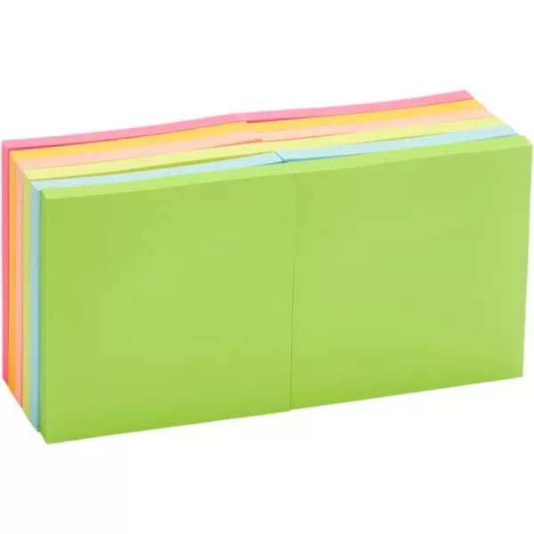 Amazon Basics Square Sticky Notes 3 x 3Inch Assorted Colors 12Pack12 pack