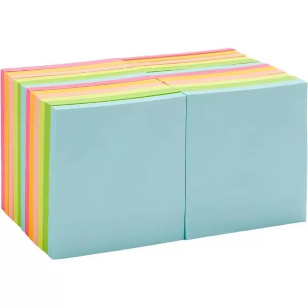 Amazon Basics Square Sticky Notes 3 x 3Inch Assorted Colors 12Pack24 pack