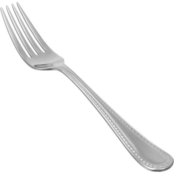 Amazon Basics Stainless Steel Dinner Forks with Pearled Edge Pack of 12 SilverAmazon Basics Stainless Steel Dinner Forks with Pearled Edge Pack of 12 Silver
