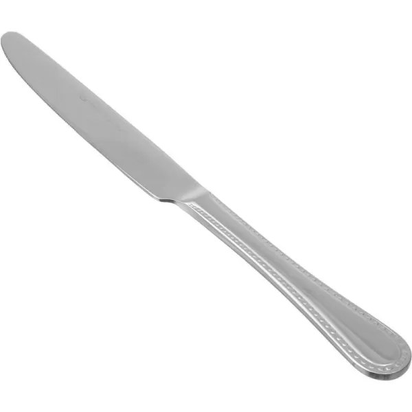 Amazon Basics Stainless Steel Dinner Knives with Pearled Edge Pack of 12 SilverAmazon Basics Stainless Steel Dinner Knives with Pearled Edge Pack of 12 Silver