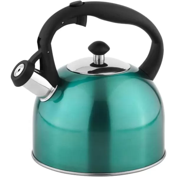 Amazon Basics Stainless Steel Tea Kettle 24Quart Teal24Quart