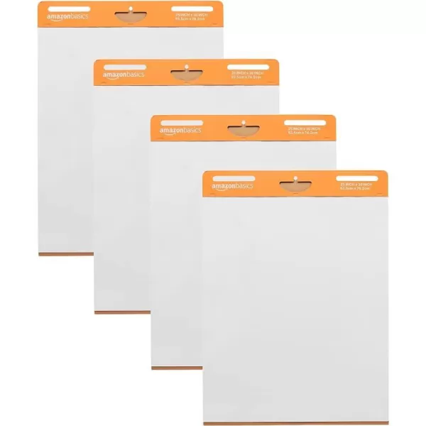 Amazon Basics Sticky Easel Pad 25 x 30Inch 2Pack4 pack