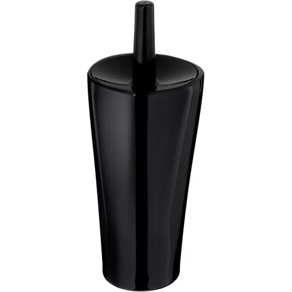 Amazon Basics Toilet Bowl Brush and Holder  Liquid BlackLiquid Black