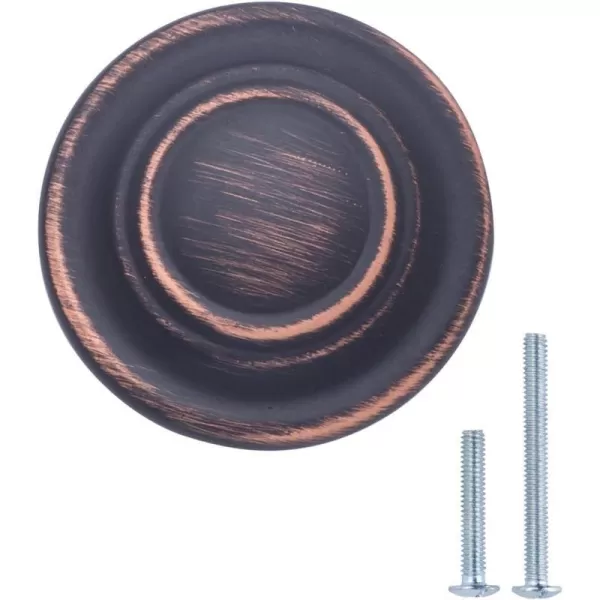 Amazon Basics Traditional Top Ring Cabinet Knob 125inch Diameter Oil Rubbed Bronze 10PackOil Rubbed Bronze 10 Pack