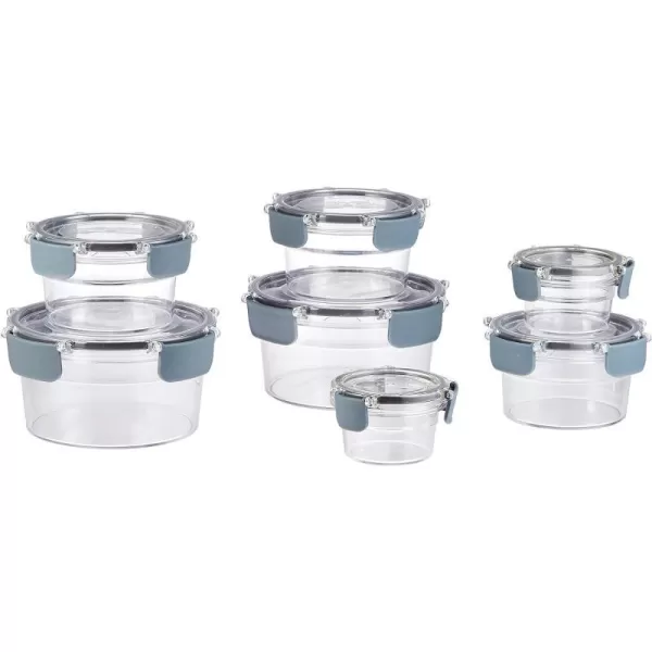 Amazon Basics Tritan Locking Food Storage Container 10 Pieces 5 Count 5 Containers With 5 Lids Clear14Piece