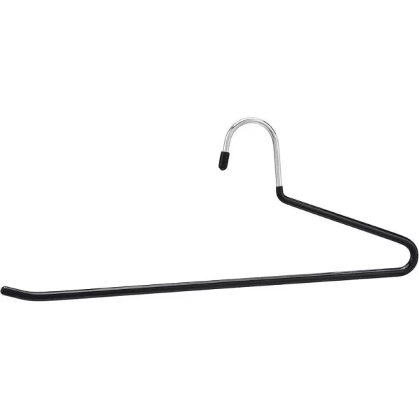 Amazon Basics TrouserSlack Hangers Easy Slide Organizers 30Pack Metal Rubber BlackSilver10Pack