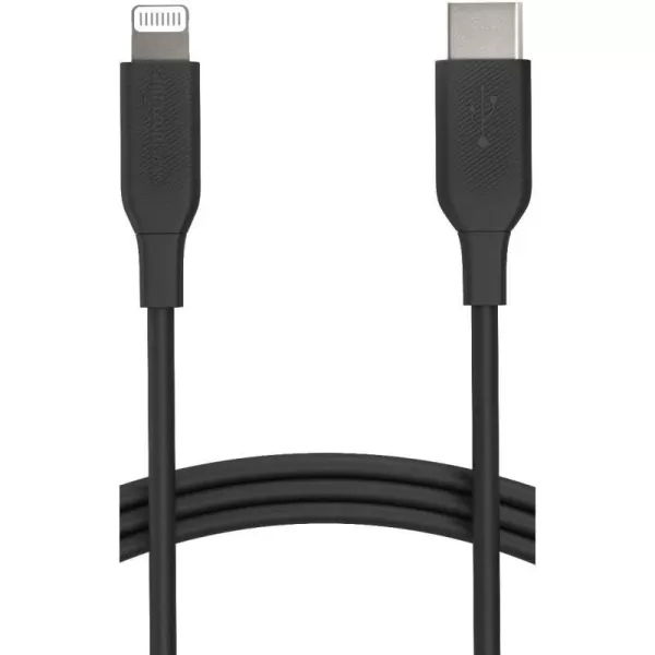 Amazon Basics USBC to Lightning ABS Charger Cable MFi Certified Charger for Apple iPhone 14 13 12 11 X Xs Pro Pro Max Plus iPad 3 Foot WhiteBlack 3 Feet